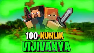 MINECRAFT / 100-KUNLIK VIJIVANYA #1 / UZBEKCHA LETS PLAY
