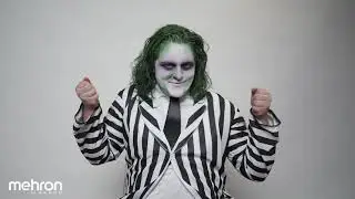 Mehron Beetlejuice Character Makeup Kit tutorial