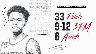 Anfernee Simons Highlights (33 points) | Portland Trail Blazers | Feb. 3, 2023
