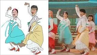 POP DRAWING MEME #285 | MOMOLAND - BAAM | Ruby Fun