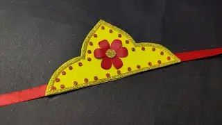 Very Easy Paper Mukut For Krishna 2024/ DIY Paper Crown for children /DIY Paper Crown for Bal gopal