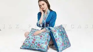 Mansphil Chinese Style Embroidery Silk Pillowcase.