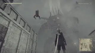 NieR: Automata (27) Концовка (H). Два голиафа. Отец Серво. Начало задания "амнезия"