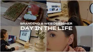 Day in the life of a graphic designer  - website mood boards 💻 // sticking to good habits 🚶‍♀️💄🥑