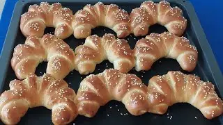 СДОБНЫЕ РОГАЛИКИ С ДОБАВЛЕНИЕМ СУХОГО МОЛОКА И МЁДА/ВОЗДУШНЫЕ КАК ОБЛАЧКО