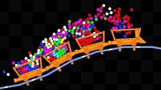 Roller Coaster - Survival Marble Race in Algodoo