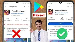 How to Fix This Item is not available in your Country in Google Play Store