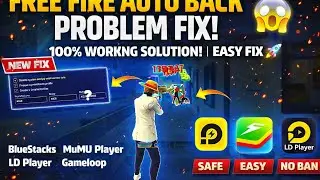 FREE FIRE Auto Back Problem Fix on Emulator (2026) | Back Button Issue Solved 100%