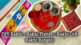 Rakshabandhan Special/DIY Rakhi/DIY Rakhi Platter/Rakhi Rangoli/DIY Jwellery Box/Rakshabandhan 2024