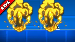 Playing The Geometry Dash Death Link Challenge!