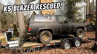We rescued a squarebody K5 BLAZER out of a backyard #k5 #k5blazer #blazer #squarebody