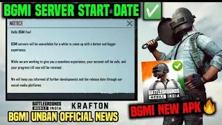 BGMI UNBAN 😍 Big Announcement Today | BGMI server open | unban BGMI news