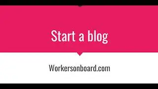 How to Start a Blog for Beginners