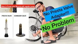 How to pump bicycle with Regular Pump on Presta Valve