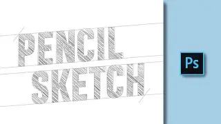 How To Create Pencil Drawing Sketch Effect In Photoshop | Text Pattern -  Graphic Design Tutorial