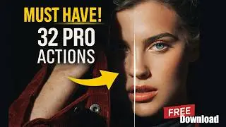 32 PRO Skin Retouching Photoshop Actions– A MUST HAVE | FREE Download (Luxury Skin in 1 Click!)