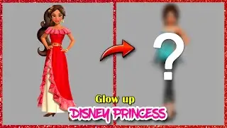 Disney Princess Elena avalor glow-up transformation | Cartoon glow up #cartoon #disney #cartoonart