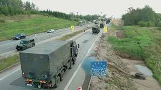 Pratybos „Grand Eagle-2/24“. Vokiečių kolona