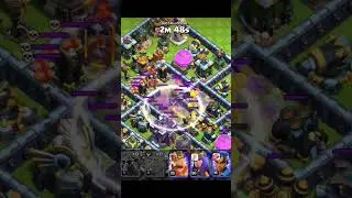 mixture of super archer and wizard attack with blimp th 15 coc