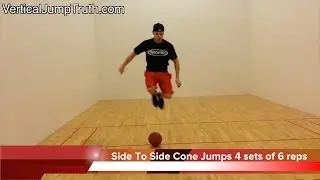 Plyometric Vertical Jump Exercise Cone Jumps - Learn How To Jump Higher!