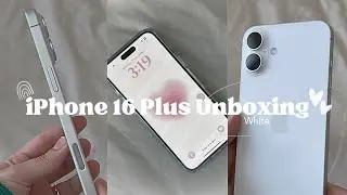 Unboxing iPhone 16 plus + accessories + features run down