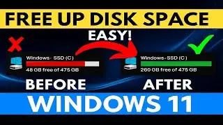 Clean Up Space in Windows 11/10 Laptop or PC | Boost Speed Instantly! 🔥