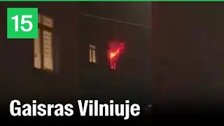Naktį Vilniuje užsiliepsnojo butas