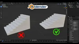 Stair in blender || Blender tips || 