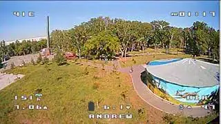 Сад победы, Челябинск, FPV полет в парке