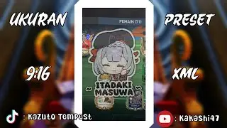 Preset Alight Motion✨ XML || ITADAKIMASUWA || DJ Okeyyy☝️😋