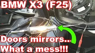 BMW X3 F25 both door mirrors not working... Fault finding and repair.