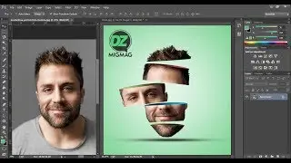 Great Artwork  3D Sliced  Head  Effect Face  In Photoshop  Designer By  DZ MIGMAG