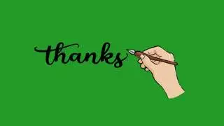 THANK YOU Animation Green Screen(FREE TO USE)