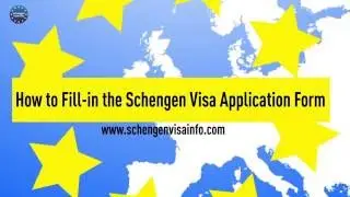 How to Fill-in the Schengen Visa Application Form