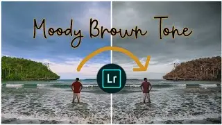 Free Preset & Tutorial Cara Edit foto Filter Moody Brown Tone🎨
