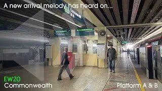 A new arrival melody has heard on EW20 Commonwealth (Platform A & B)
