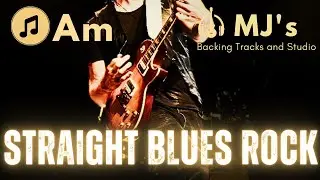 Straight Blues Rock Jam in A minor | Guitar Backing Track