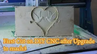 first Cut on my CNC machine after upgrade to mach3 controller