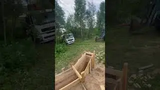 Синий трактор 🚜 #каркасныйдом #каркасныйдомподключ #стройка