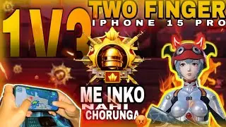 DAY 7☀️HUM SE PANGA NOT CHANGA |🎮TWO FINGER IPHONE 15 PRO HANDCAM PUBGMOBILE✨