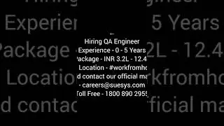 QA vacancy