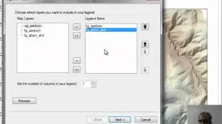 Make a map layout, explanation, and export to PDF