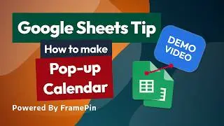 How to add a pop-up calendar in Google Sheets