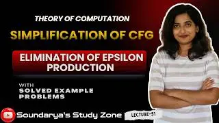 Elimination of Epsilon Productions in CFG | Simplification of CFG Part 3 | TOC