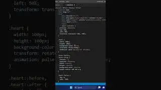 How to Create Heart Shape using HTML CSS | Also, creating Heartbeat Animation using Pure CSS