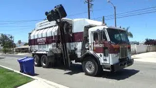 Burrtec Garbage Truck In Fontana