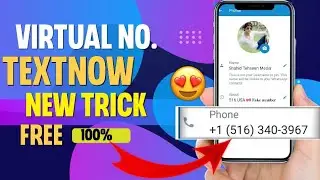 TextNow Se Virtual Number WhatsApp account Kaise banaye/New area code 💯 working 2023