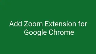 Zoom Extension for Google Chrome