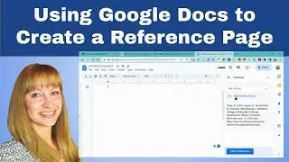 Using Google Docs to Create a Reference Page