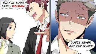 A sexist office worker kept making fun of a capable new employee… [Manga dub]